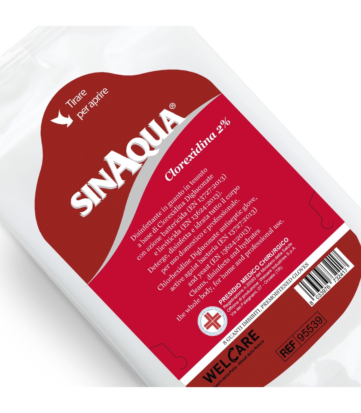 Sinaqua® 2% Chlorhexidina Handschuh